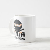Ninja im Training Kaffeetasse (Vorderseite Links)