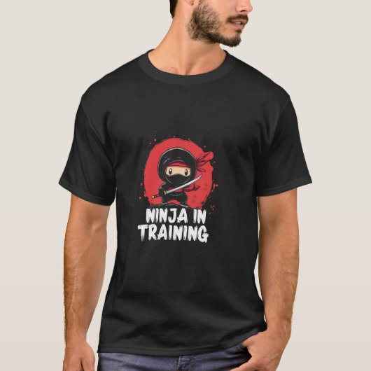 Ninja in Ausbildung Ninja T-Shirt (Vorderseite)