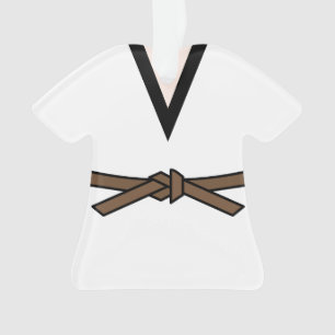 Ninja in der Ausbildung Braungürtel Personalisiert Ornament