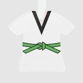 Ninja in der Ausbildung des grünen Gürtels Persona Ornament