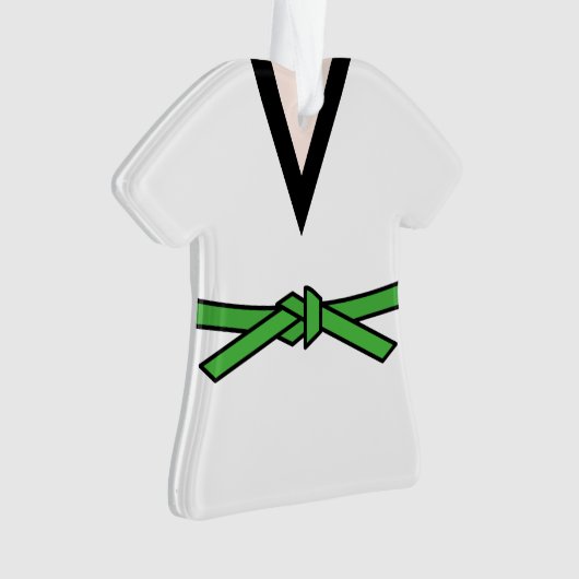 Ninja in der Ausbildung des grünen Gürtels Persona Ornament (Vorderseite)