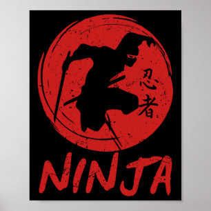 Ninja in der Ausbildung Ninja Krieger Hinderniskur Poster