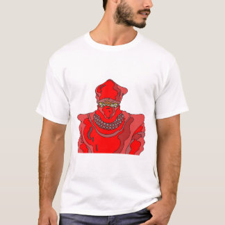 Ninja in roter Kleidung. T-Shirt