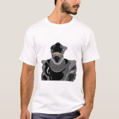 Ninja in schwarzer Kleidung. T-Shirt (Vorderseite)