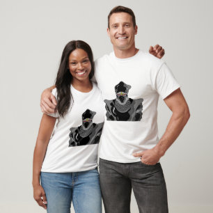 Ninja in schwarzer Kleidung. T-Shirt