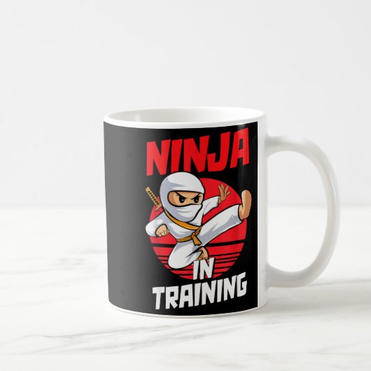 Ninja In Training Costume Party Warrior Boys Girls Kaffeetasse (Rechts)