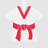 Ninja in Training Martial Arts Belt Personalisiert Ornament (Vorderseite)