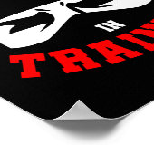 Ninja in Training Martial Arts Karate Poster (Ecke)