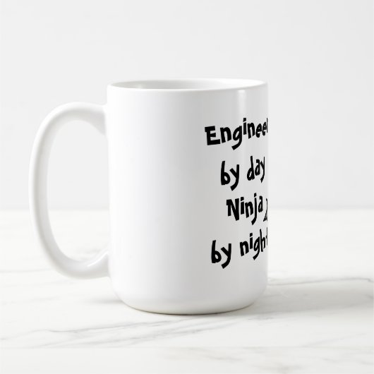 Ninja Ingenieur-Tasse Kaffeetasse (Links)