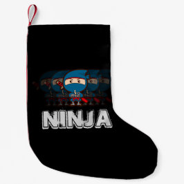 Ninja Junge Kleiner Weihnachtsstrumpf