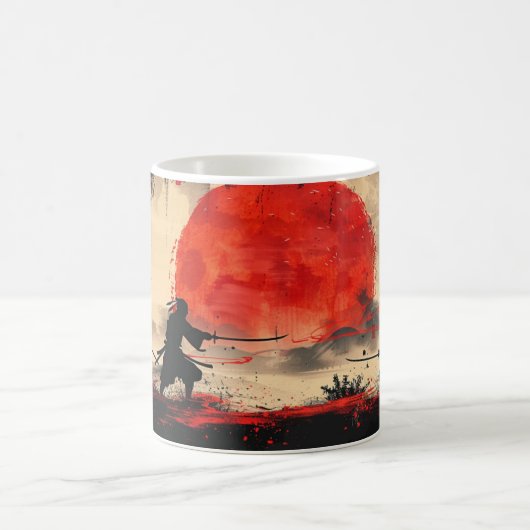 Ninja-Kampf - Entwurf 1 Kaffeetasse (Mittel)