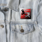 Ninja Kampf-Quadrat Knopf Button (Beispiel)