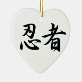 NINJA KANJI JAPAN KERAMIK ORNAMENT (Rechts)