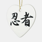 NINJA KANJI JAPAN KERAMIK ORNAMENT (Links)
