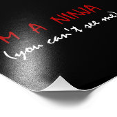 Ninja kann mich nicht sehen fotodruck (Ecke)