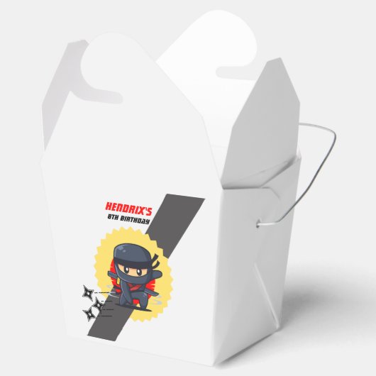 Ninja Karate Birthday Party Custom Gevor Box Geschenkschachtel (Geöffnet)