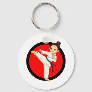 Ninja/Karate Girl  Schlüsselanhänger