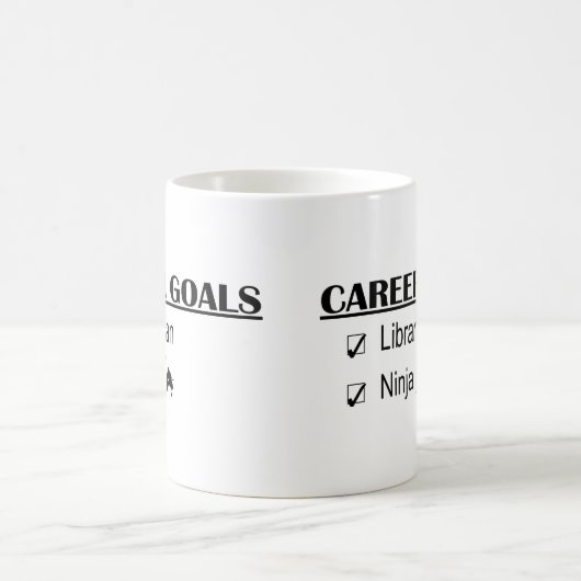 Ninja Karriere-Ziele - Bibliothekar Kaffeetasse (Mittel)