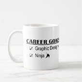 Ninja Karriere-Ziele - Grafikdesigner Kaffeetasse (Links)