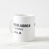 Ninja Karriere-Ziele - Sekretär Kaffeetasse (Vorderseite Links)