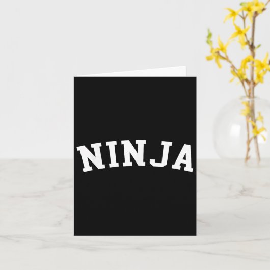 Ninja Karte (Gelbe Blume)