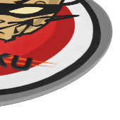 NINJA KÄSE MIT NUNCHUCKS RUNDSCHNITTSTELLE SCHNEIDEBRETT (Ecke)