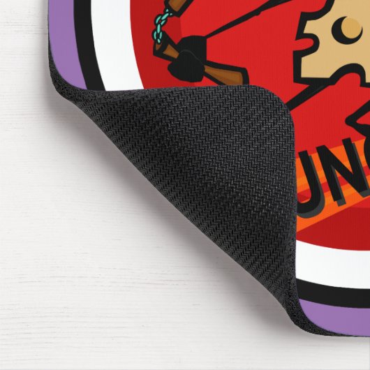 NINJA KÄSE MIT NUNCHUCKS VERTIKALE MAUSPAD (Ecke)