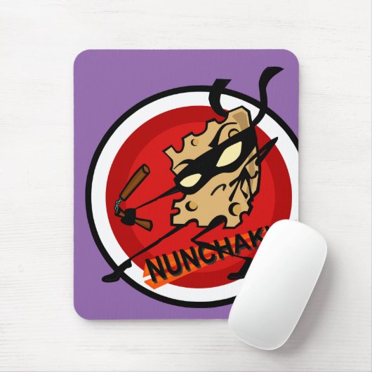 NINJA KÄSE MIT NUNCHUCKS VERTIKALE MAUSPAD (Mit Mouse)