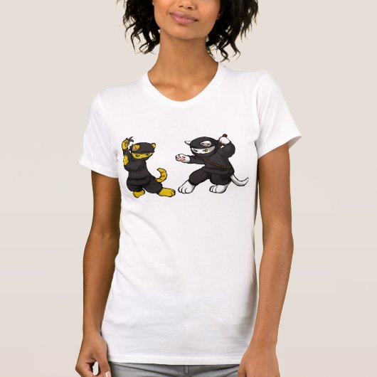 Ninja Kätzchen T-Shirt (Vorderseite)
