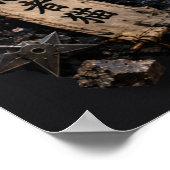 Ninja-Katze 3D Pop-Up-Wandkunstposter Poster (Ecke)