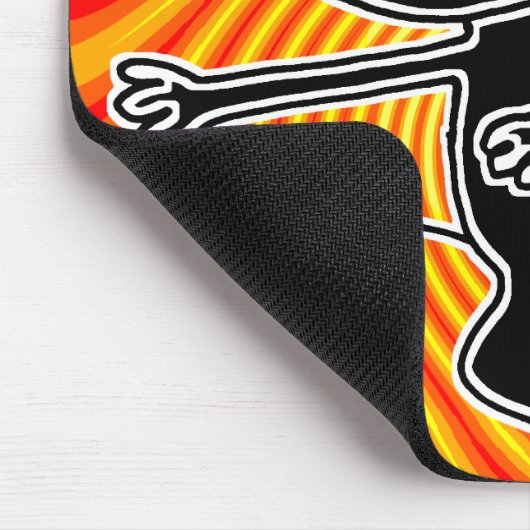 Ninja Katze Firekick Mousepad (Ecke)