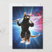 Ninja Katze im Weltraum. Einladung (Rückseite)