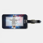 Ninja Katze im Weltraum. Gepäckanhänger (Rückseite horizontal)