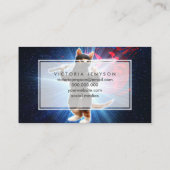 Ninja Katze im Weltraum. Visitenkarte (Rückseite)