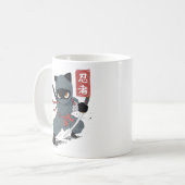 Ninja-Katze Kaffeetasse (Vorderseite Links)