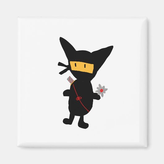 Ninja-Katze Magnet (Vorne)