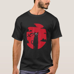 Ninja-Katze Redmoon Tier Haustier Besitzer T-Shirt