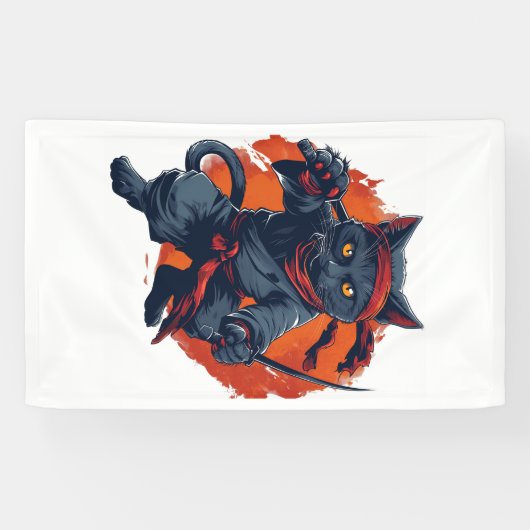 Ninja-Katze Stealth Banner (Horizontal)