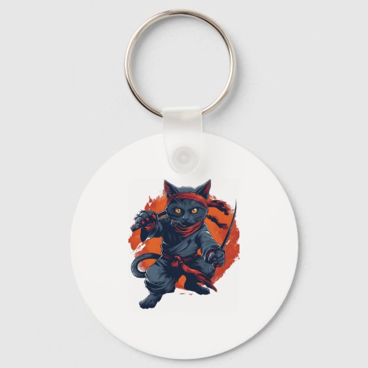Ninja-Katze Stealth Schlüsselanhänger (Vorderseite)