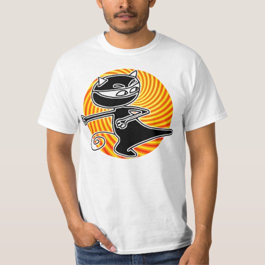 Ninja Katze T-Shirt (Vorderseite)