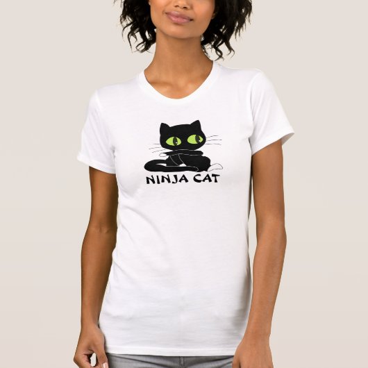 Ninja Katze T-Shirt (Vorderseite)