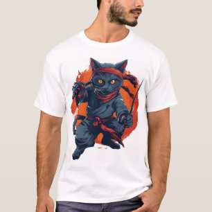 Ninja-Katze Tarnung T-Shirt