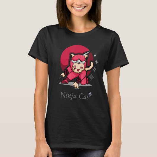 Ninja-Katzen T-Shirt (Vorderseite)