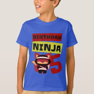 Ninja Kinder 5. Geburtstag Ich bin 5 Jahre alt Jun T-Shirt