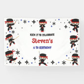 Ninja-Kindergeburtstag Banner (Horizontal)