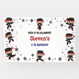 Ninja-Kindergeburtstag Banner