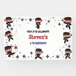 Ninja-Kindergeburtstag Banner