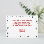 Ninja-Kindergeburtstag Dankeskarte (Stehend Vorderseite)