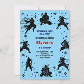 Ninja-Kindergeburtstag Einladung (Vorderseite)