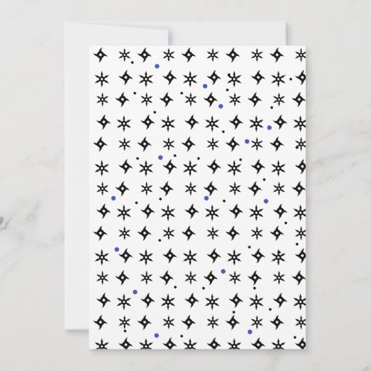 Ninja-Kindergeburtstag Einladung (Rückseite)